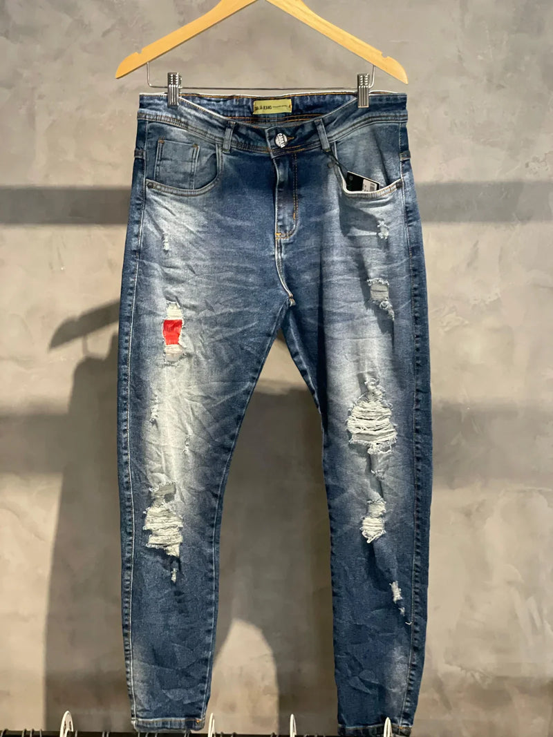 CALÇA CARJA JEANS COM FORRO PRO DENTRO (MODELO JOGADOR)