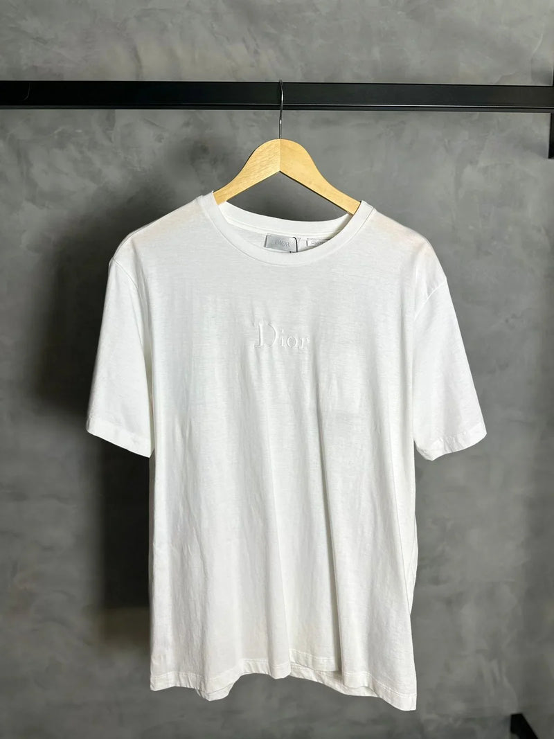 CAMISETA DIOR ALL WHITE ESTAMPA BORDADA