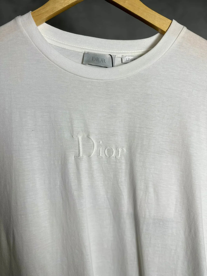 CAMISETA DIOR ALL WHITE ESTAMPA BORDADA