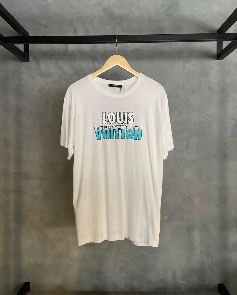 CAMISETA LOUIS ESTAMPA BRNACA E AZUL